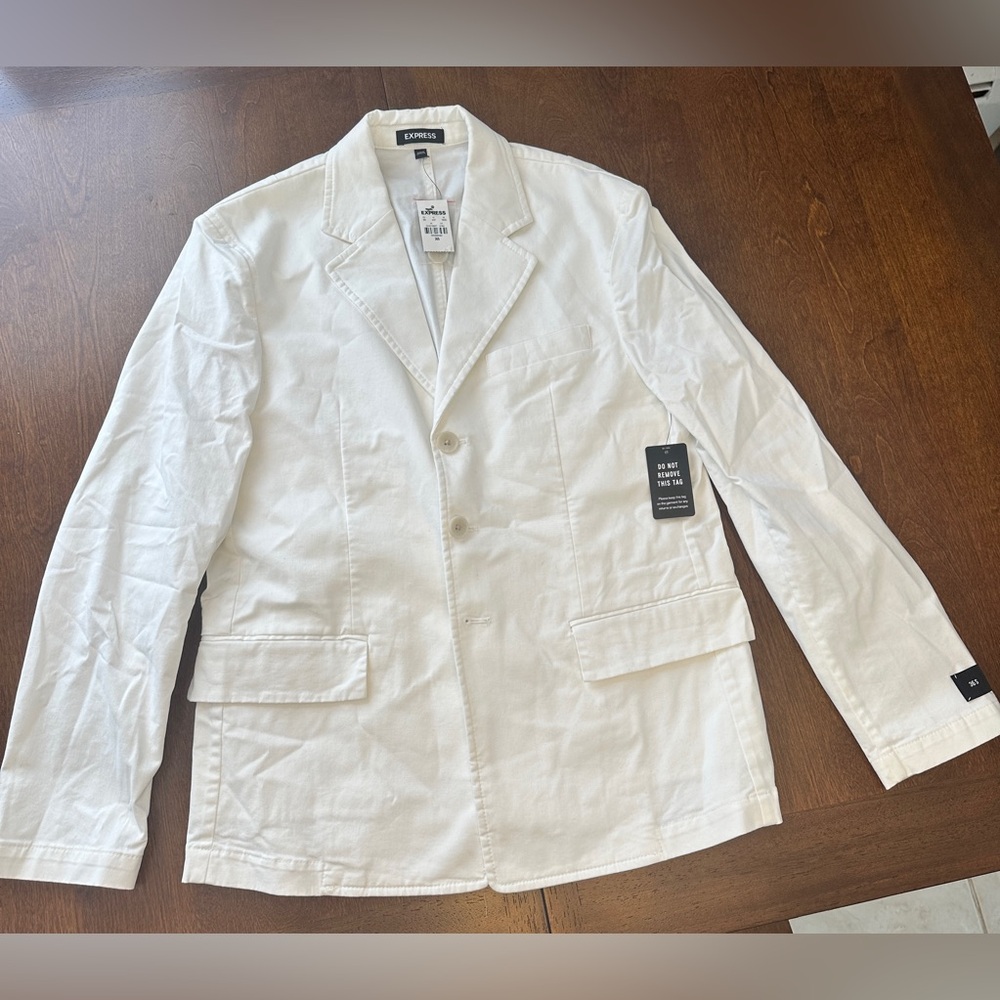 Express Men's White Blazer